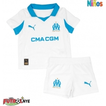 Camiseta Olympique de Marseille Primera Equipación para niños 2025-26 manga corta (+ pantalones cortos)